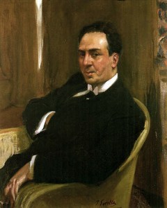 Retrato de A. Machado por Joaquín Sorolla, 1917